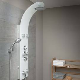 SchÜtte panou de duș din sticlă cu baterie termostatică lanzarote, alb, 2 image