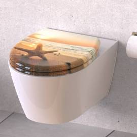 SchÜtte scaun de toaletă duroplast, închidere silențioasă, „sea star”, 2 image