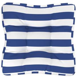 Pernă paleți dungi albastre/albe, 60x61,5x10 cm, textil oxford, 4 image