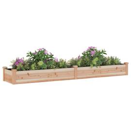 Strat de grădină înălțat cu căptușeală, 240x45x25 cm, lemn brad, 3 image