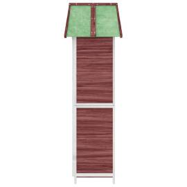 Magazie de unelte grădină cafeniu 89x52,5x175 cm lemn masiv pin, 6 image