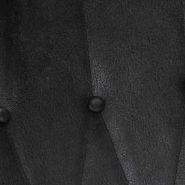 Scaun balansoar, negru, piele naturală, 6 image