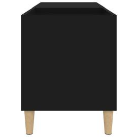 Dulap pentru discuri, negru, 84,5x38x48 cm, lemn prelucrat, 6 image