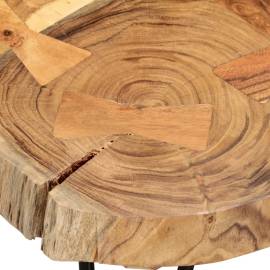 Măsuță de cafea, 36 cm, 4 trunchiuri, lemn masiv de acacia, 4 image