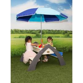 Axi masă de picnic pentru copii „delta”, gri și alb a031.023.00, 4 image