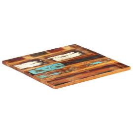 Blat de masă pătrat, 70 x 70 cm, lemn masiv reciclat, 25-27 mm, 7 image