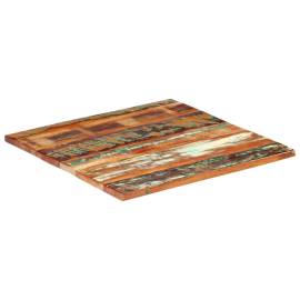Blat de masă pătrat, 70 x 70 cm, lemn masiv reciclat, 25-27 mm, 8 image