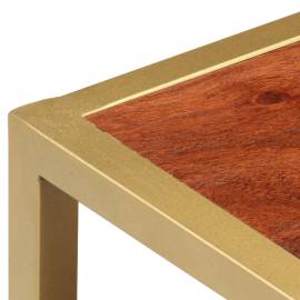 Masă de cafea, 90x50x40 cm, lemn masiv de acacia, 4 image