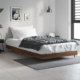 Cadru de pat, stejar maro, 90x200 cm, lemn prelucrat, 3 image