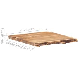 Blat de masă, 58x(50-60)x3,8 cm, lemn masiv de acacia, 3 image