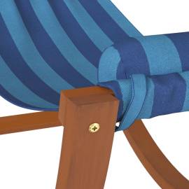Hamac balansoar pentru copii, albastru, țesătură, dungi, 6 image
