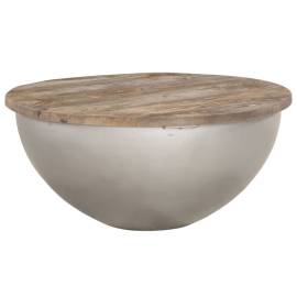 Măsuță de cafea în formă de bol Ø60 cm, lemn masiv mango, 9 image
