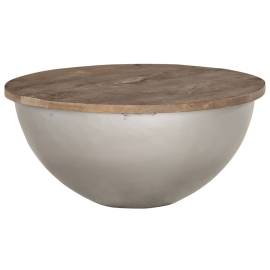 Măsuță de cafea în formă de bol Ø60 cm, lemn masiv mango, 8 image