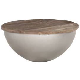 Măsuță de cafea în formă de bol Ø60 cm, lemn masiv mango, 7 image