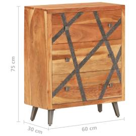 Servantă, 60x30x75 cm, lemn masiv de acacia, 7 image