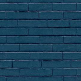Noordwand tapet „good vibes brick wall”, albastru