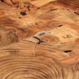 Masă de bar din buștean, 90x54x105 cm, lemn masiv de acacia, 5 image