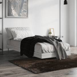 Cadru de pat, gri sonoma, 75x190 cm, lemn prelucrat, 4 image