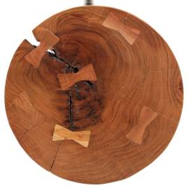 Masă de bar din bușteni, Ø53x105 cm, lemn masiv de acacia, 3 image