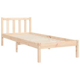 Cadru de pat cu tăblie, 90x190 cm, lemn masiv, 9 image