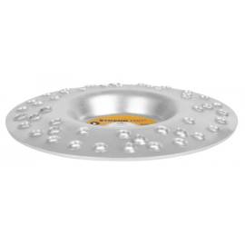 Disc circular slefuit, modelat, cu gauri, otel carburat, pentru lemn, plastic, 125x22 mm, strend pro, 2 image