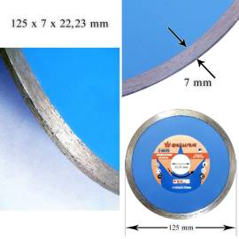 Disc diamantat, placi ceramice, taiere umeda, 125 mm/22.23 mm, richmann, 3 image