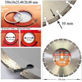Disc diamantat, beton, taiere umeda si uscata, 350 mm/25.4 mm, richmann exclusive, 3 image