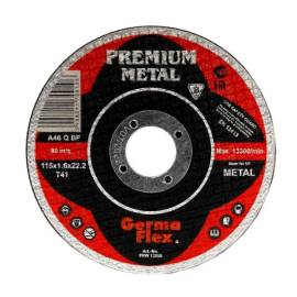 Disc debitat metal, cutie metalica, set 10 buc, 125x1 mm, premium metal, germa flex