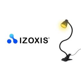 Lampa de birou cu clips, brat flexibil, 3 culori lumina, 10 niveluri, usb, negru, 45 cm, izoxis, 8 image