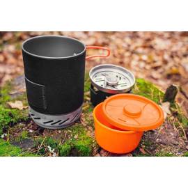 Aragaz camping, portabil, cu gaz, aprindere piezo, 3 in 1, 2200 w, inox, cu oala, neo, 8 image