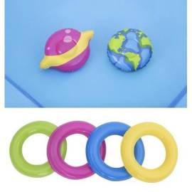 Piscina gonflabila pentru copii, de joaca, cu tobogan, 228x206x84 cm, bestway little astronaut, 11 image