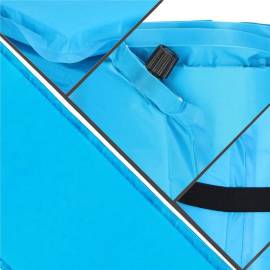 Saltea camping auto-gonflabila, poliester si spuma pu, albastru, 180x50 cm, springos, 22 image