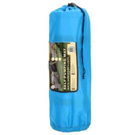 Saltea camping auto-gonflabila, poliester si spuma pu, albastru, 180x50 cm, springos, 25 image
