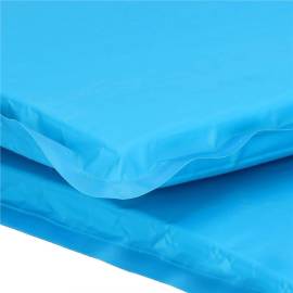 Saltea camping auto-gonflabila, poliester si spuma pu, albastru, 180x50 cm, springos, 37 image