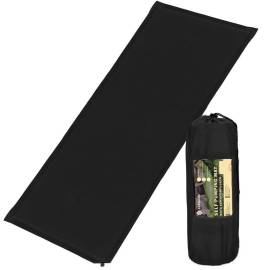 Saltea camping auto-gonflabila, poliester si spuma pu, negru, 180x50 cm, springos, 7 image