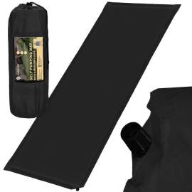 Saltea camping auto-gonflabila, poliester si spuma pu, negru, 180x50 cm, springos, 10 image