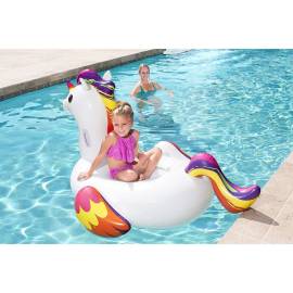 Saltea de apa gonflabila pentru copii, model unicorn, 150x117 cm, bestway maxi fantasy , 4 image