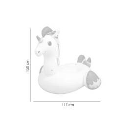 Saltea de apa gonflabila pentru copii, model unicorn, 150x117 cm, bestway maxi fantasy , 2 image