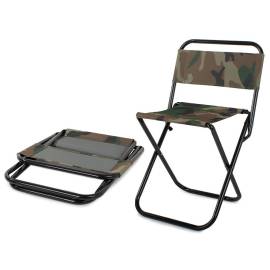 Scaun pliabil pentru camping, gradina, pescuit, verk group, model camuflaj, 39x29x59 cm, 10 image