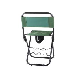 Scaun pliabil pentru pescuit, verk group, cu suport undita, verde, 35x27x60 cm, 6 image