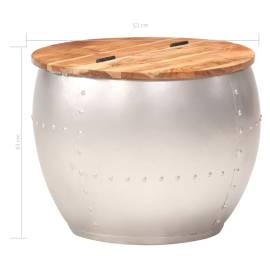 Măsuță de cafea, 53 x 43 cm, lemn masiv de acacia, 7 image