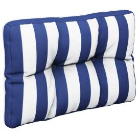 Pernă de paleți, dungi albastru/alb, 60x40x12 cm, textil, 4 image