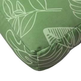 Pernă de paleți, model frunze, 50x40x12 cm, textil, 7 image