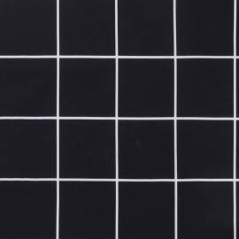 Pernă de paleți, negru, carouri, 60x60x12 cm, textil, 9 image