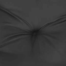 Pernă rotundă negru, Ø 60 x11 cm, țesătură oxford, 5 image