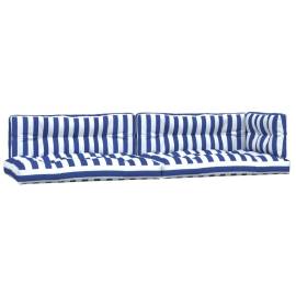 Perne de paleți, 5 buc., dungi albastre și albe  textil, 2 image