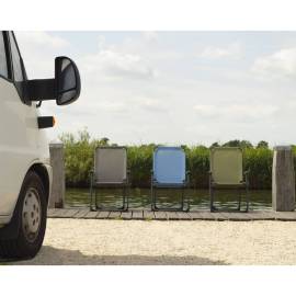 Travellife scaun compact de camping pliabil „san marino”, gri