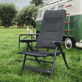Travellife scaun de camping pliabil de lux „monaco comfort”, gri
