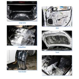 Material insonorizant auto cu strat din aluminiu, dimensiune 100cm x 100 cm x 6mm, 9 image