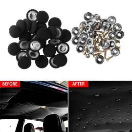 Set 12 clipsuri pentru reparatii tapiterie plafon auto, culoare Negru, 4 image